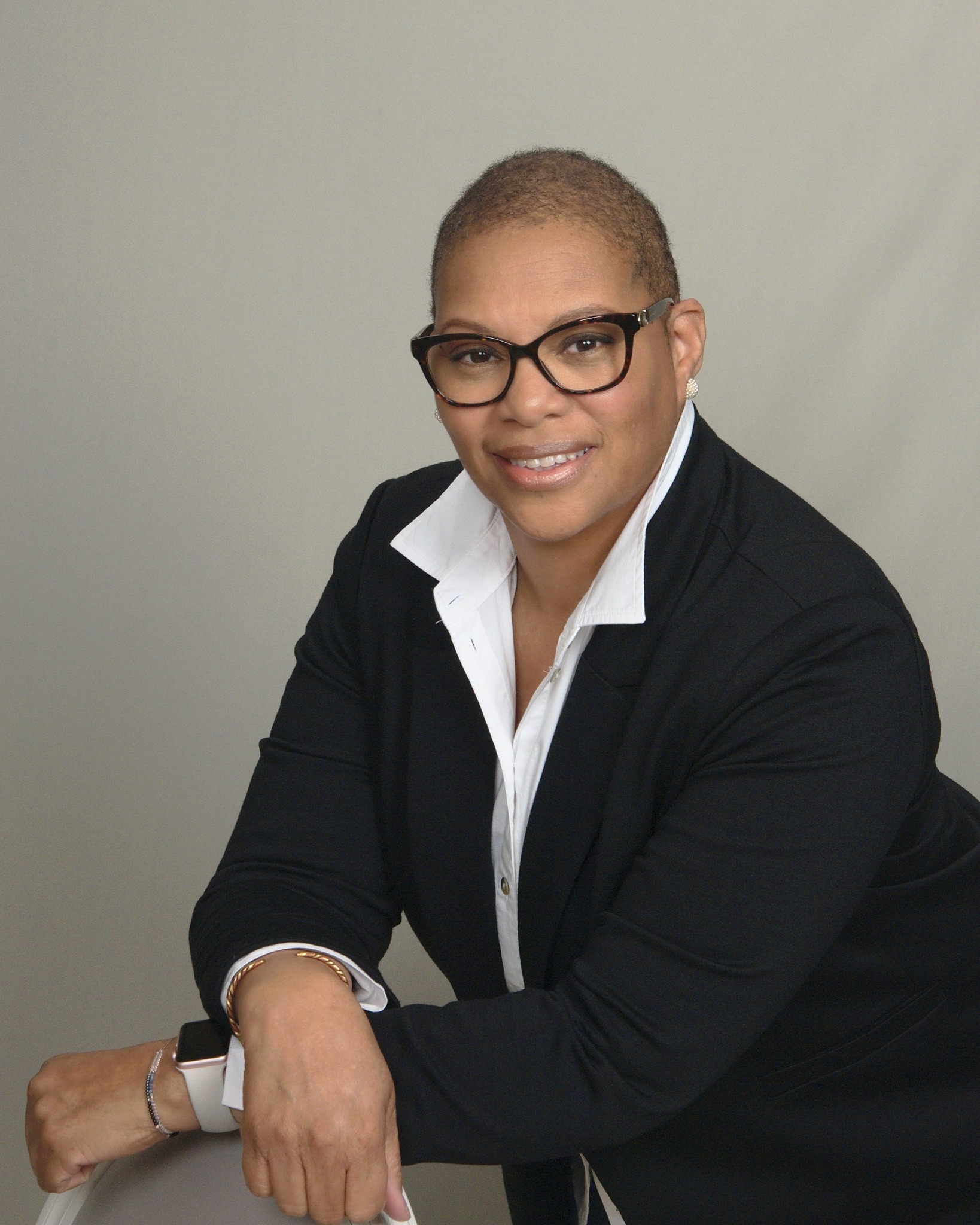Portrait of Sonya Patton wearing black